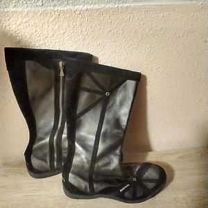 Diesel Black leather boots